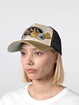Бейсболка VON DUTCH арт. VD/1/CT/PATCHES/15  (кремовый / светло-коричневый)
